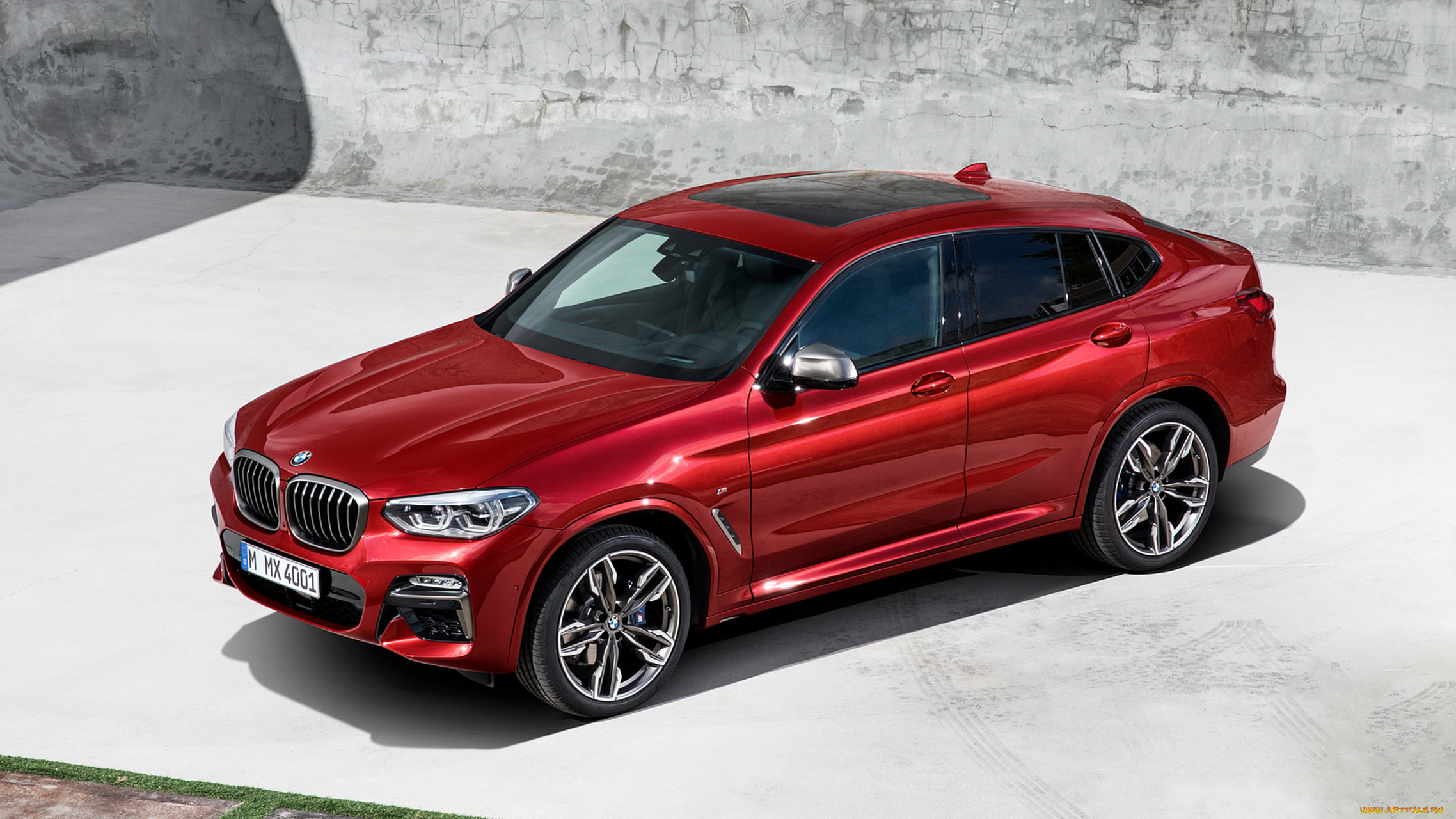 bmw x4 m40d 2019, , bmw, x4, m40d, 2019, red
